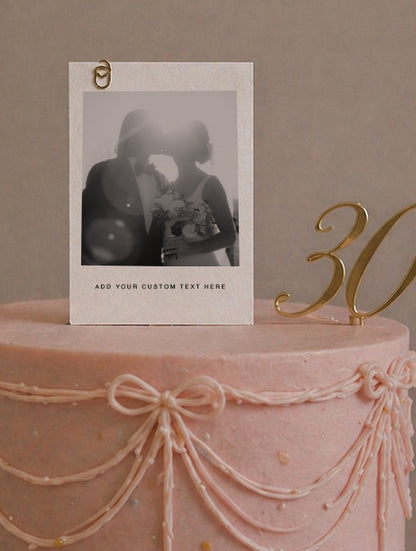 Personalised Cake Topper With Photo