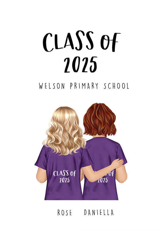 End of Year Best Friends Print for Class of 2025