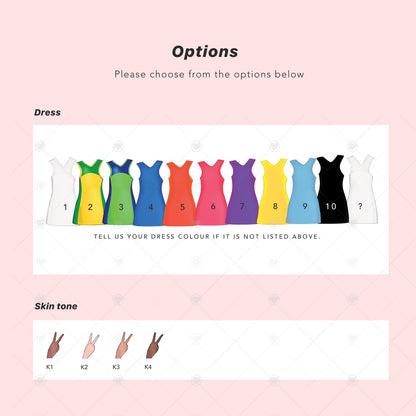 Personalised netball team picture