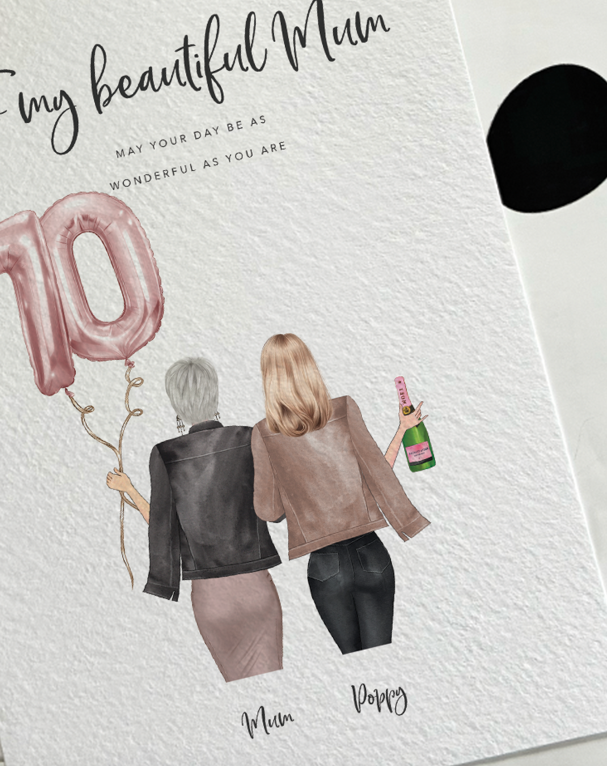 Custom 60th birthday card for Mum