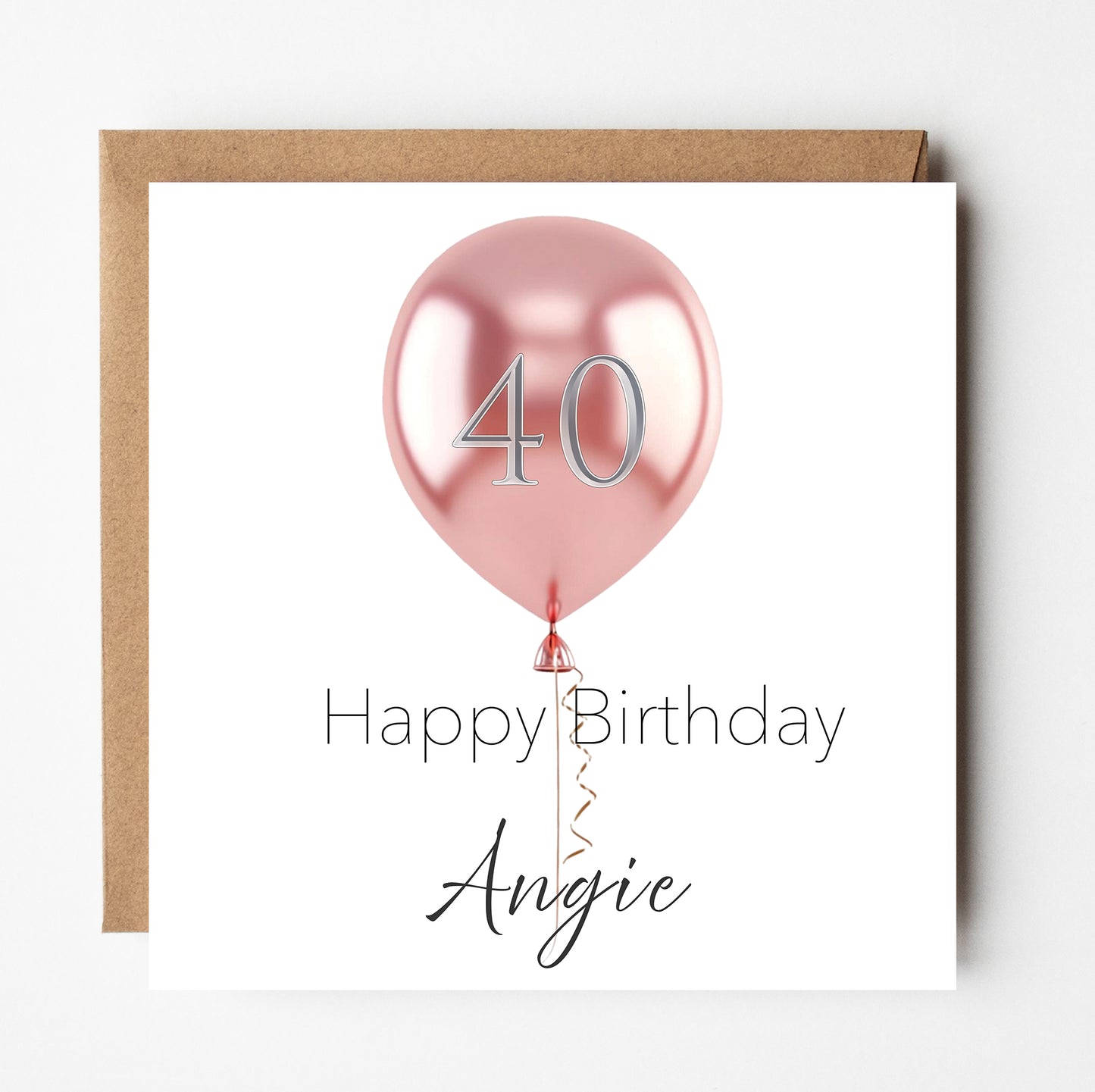 Personalised 40th Birthday Card for Her