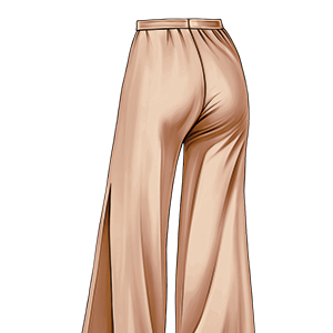 wor018 camel wide leg
