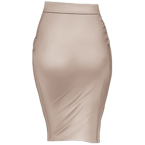 wor018 taupe skirt