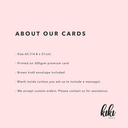 Invitation to Bridesmaid - About our cards