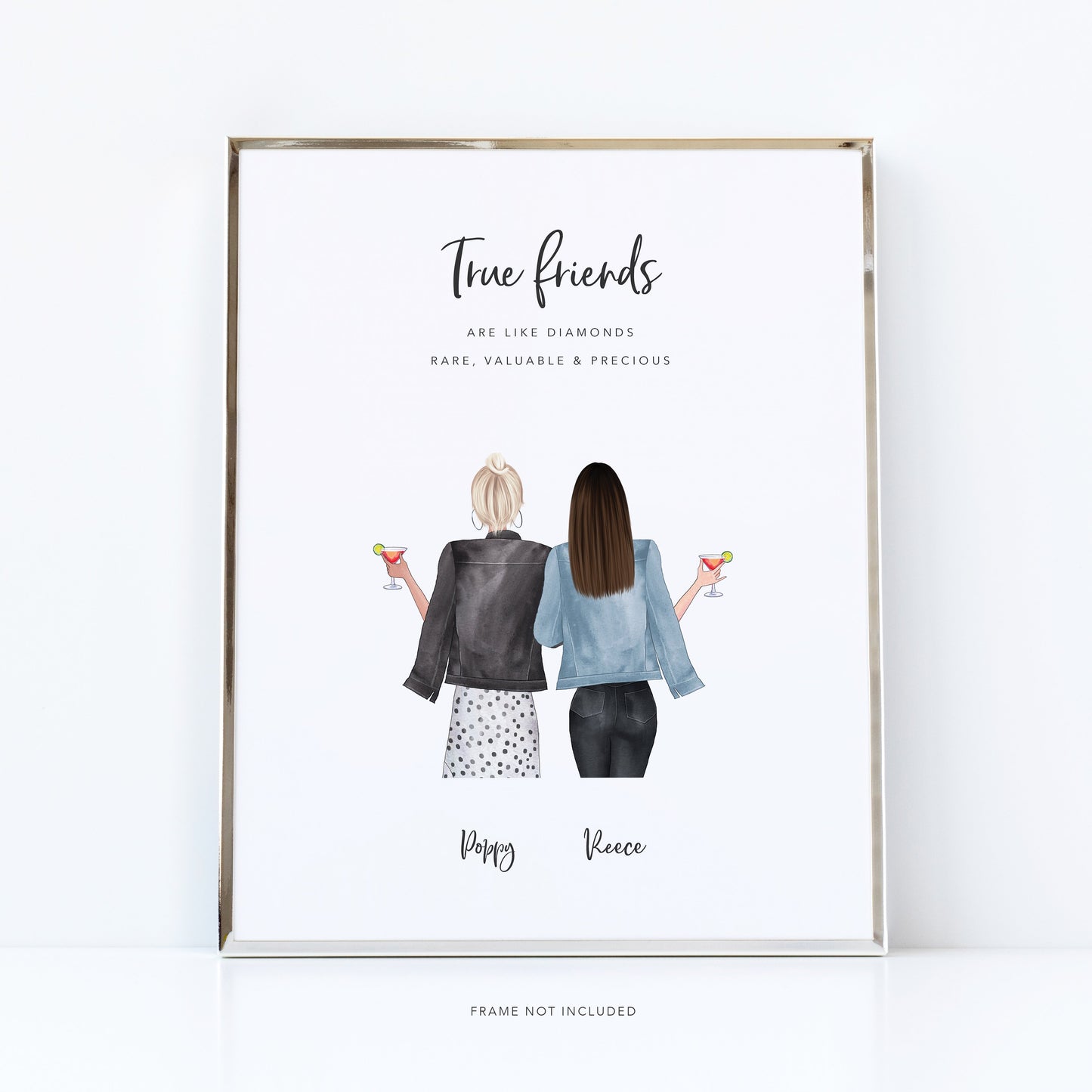 My best friend gift | Friends poster with quote