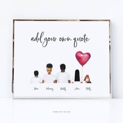 Our family picture | personalised gift for mum