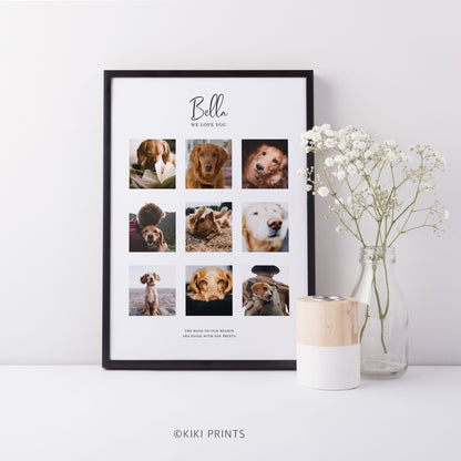 Dog memorial collage