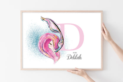 Mermaid wall decor for children