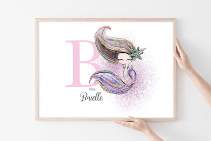 Mermaid tail wall art