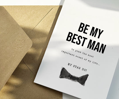 Will you be my best man proposal card