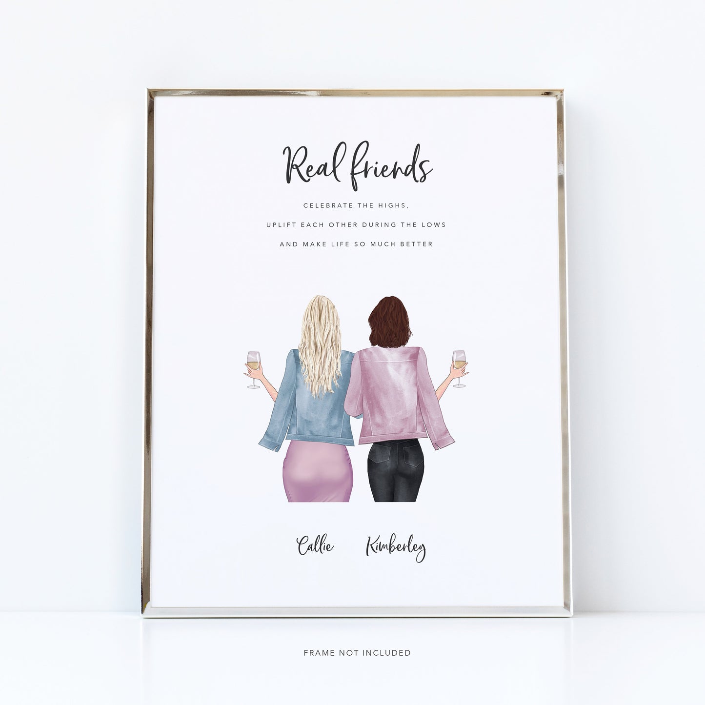 My best friend gift | Friends poster with quote