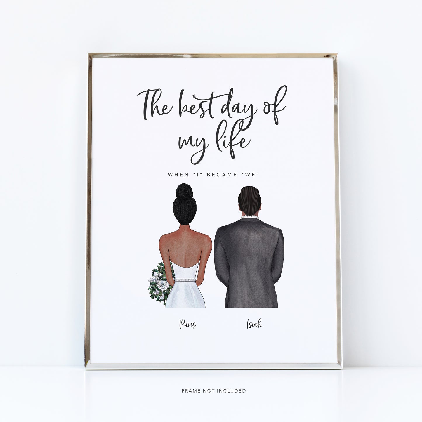 Best day of my life wedding print