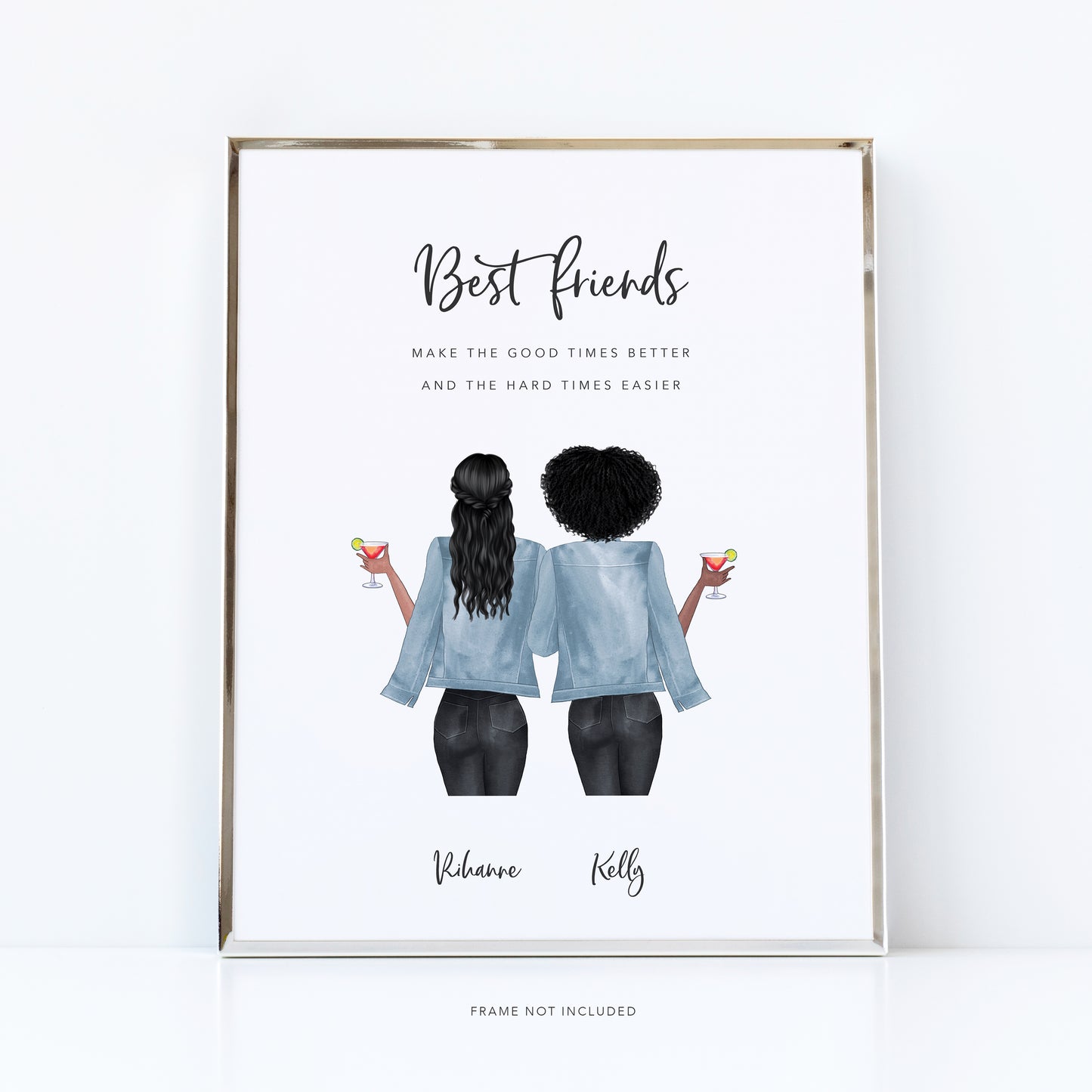 Best friend personalised print