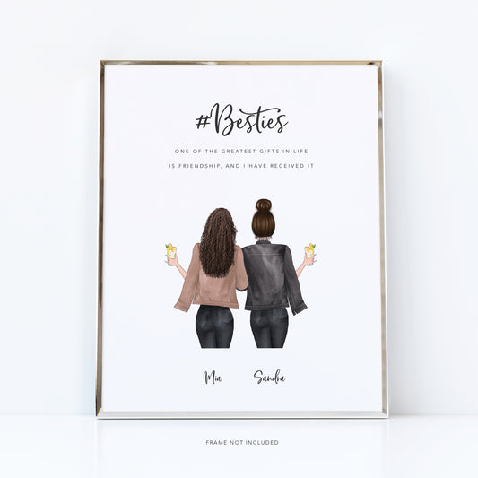 Personalised #Besties print