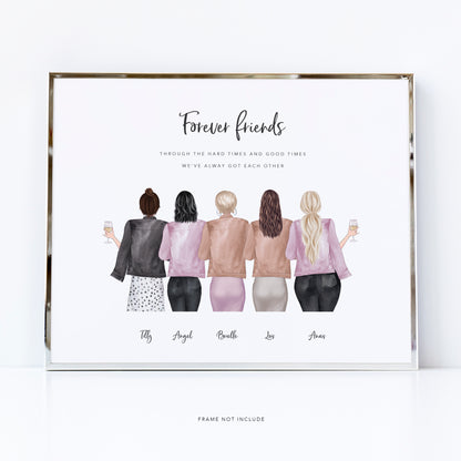 Forever friendship print | group gifts for friends