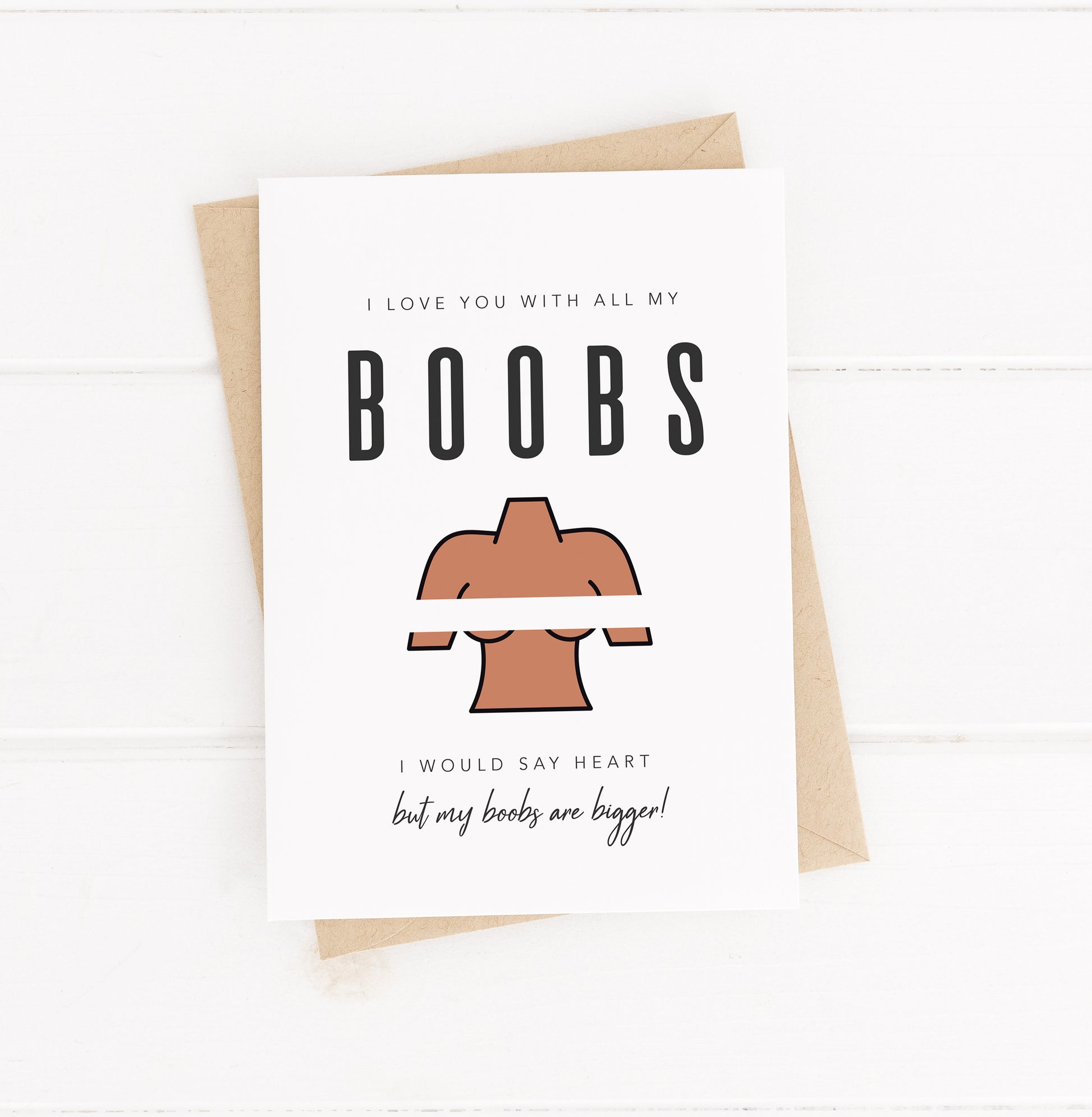 My boobs are bigger card