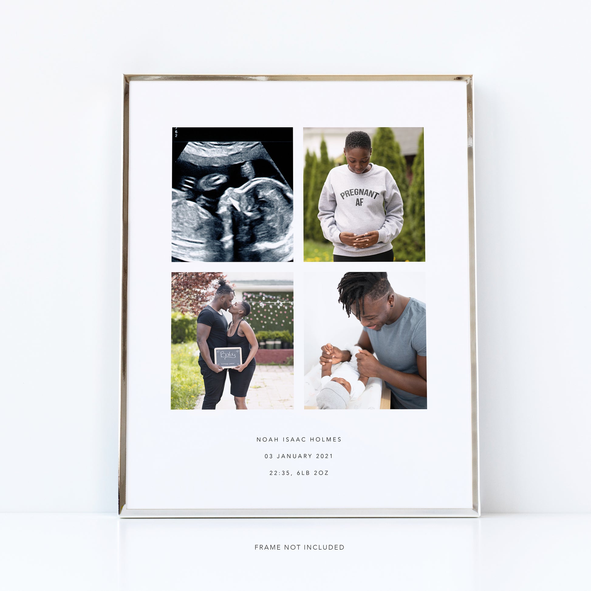 Baby scan keepsake print