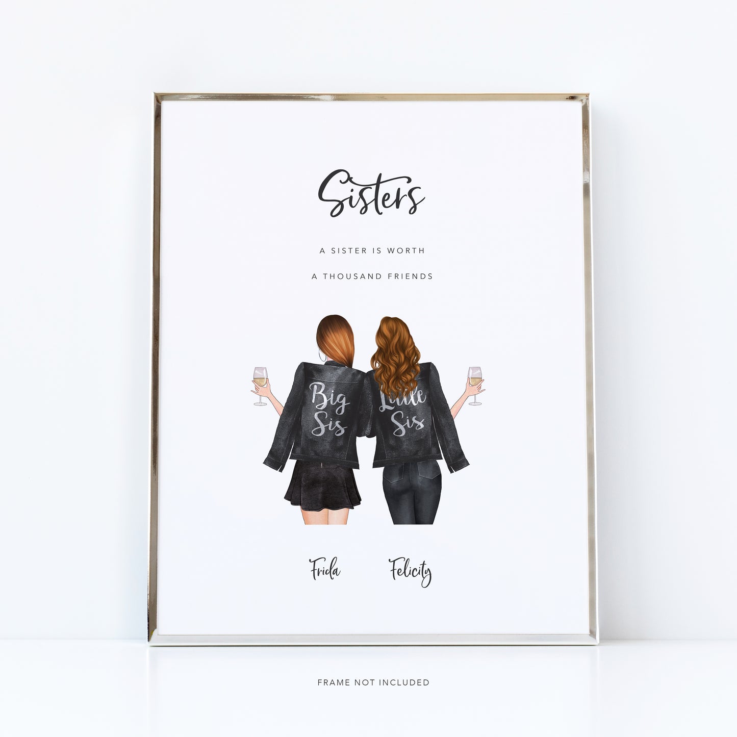 Sister to sister gifts | Personalised birthday print