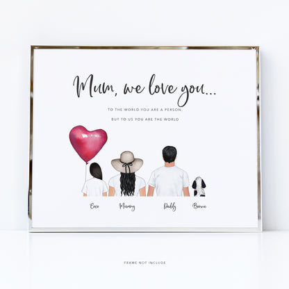 Personalised family print | Family printable