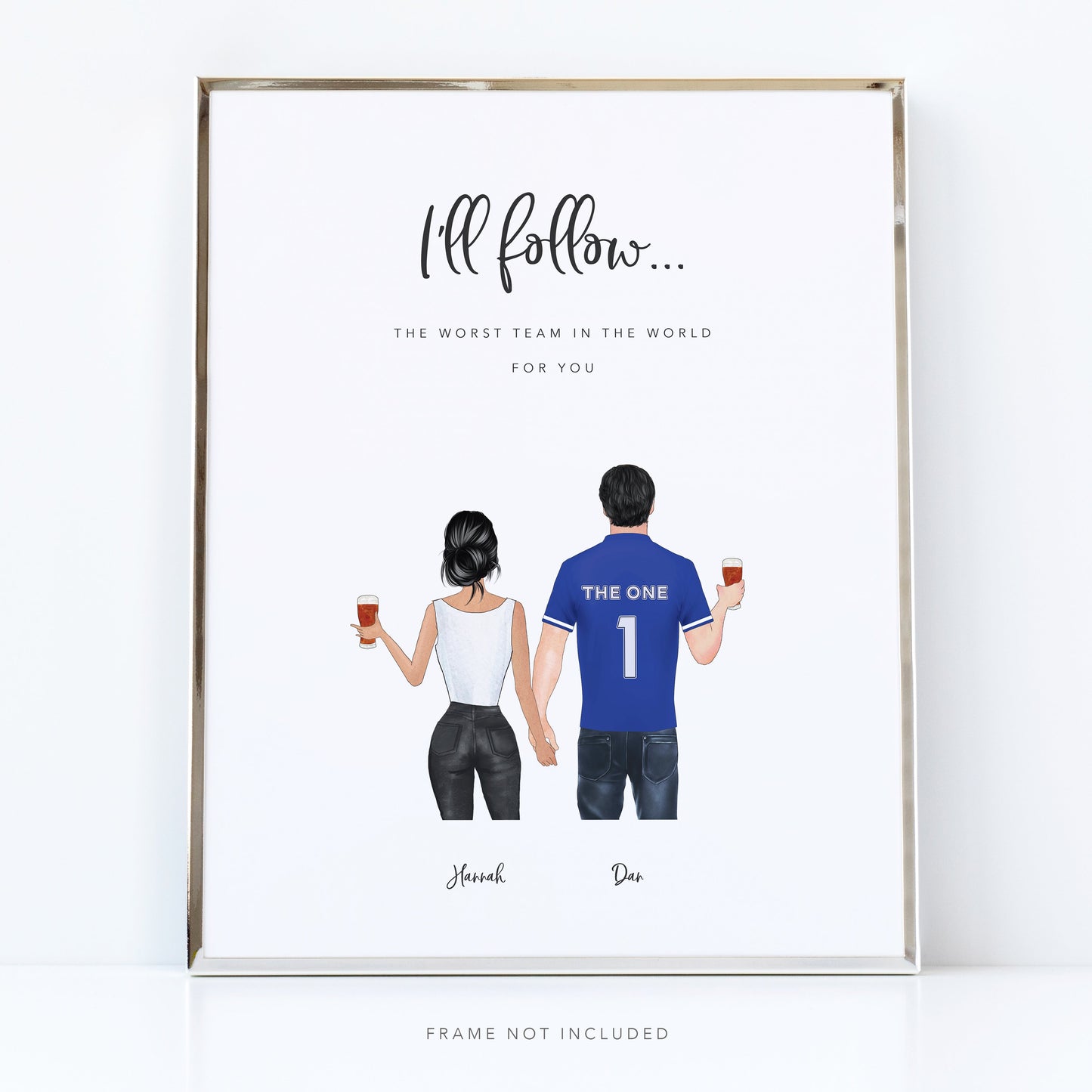 I love you couple picture | Football gift