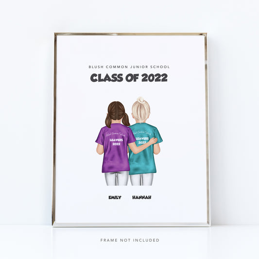End of year best friends print for Class of 2022