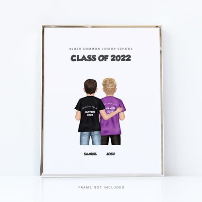 End of year best friends print for Class of 2022