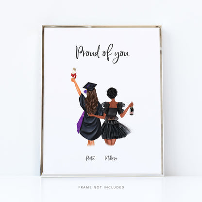 Best friends gradution print