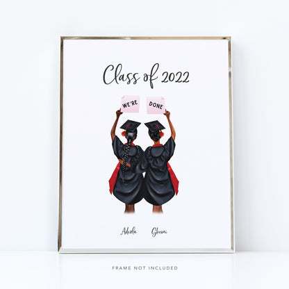 Best friends gradution print