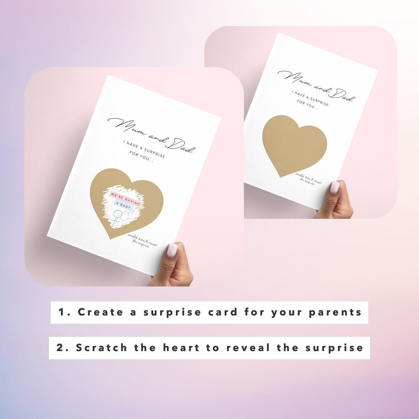 Scratch and reveal card - how to create