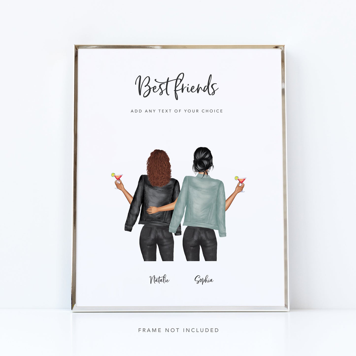 Personalised best friends print