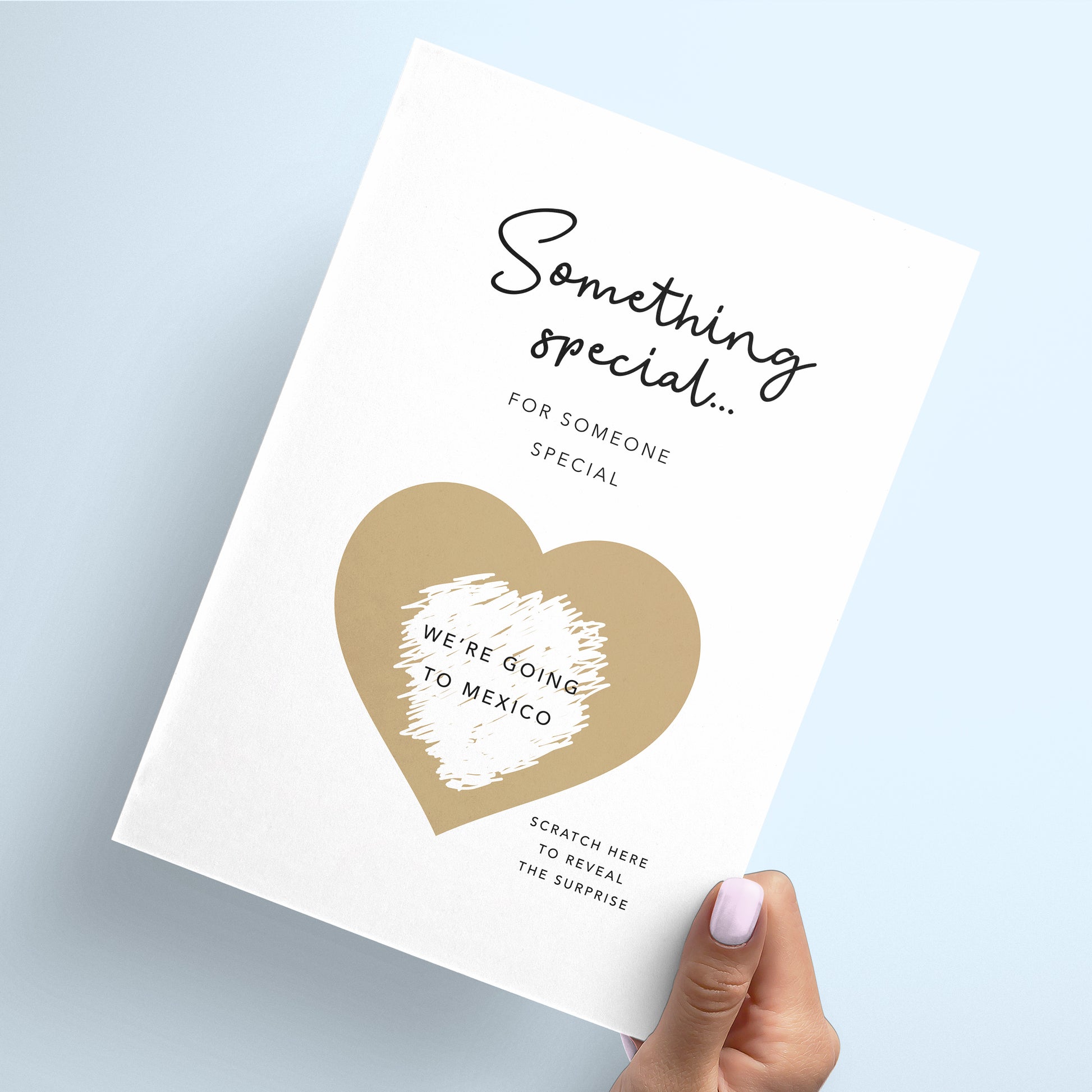 Something special surprise reveal card