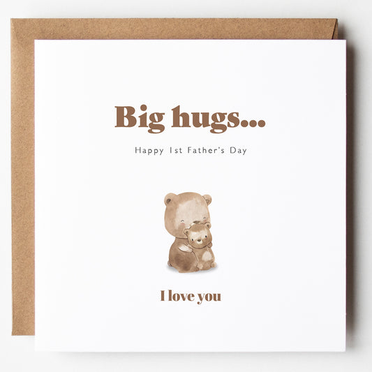 Big Hugs Father's Day Card