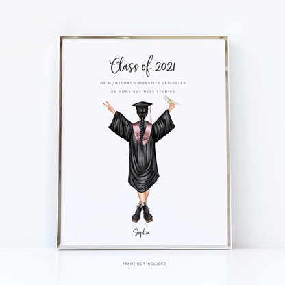 Beautiful graduation celebration print