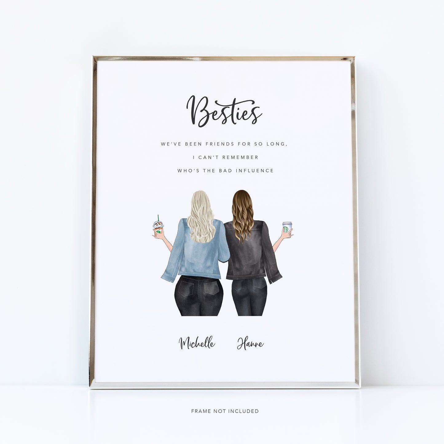 Siblings childhood memories print | Big sister gift