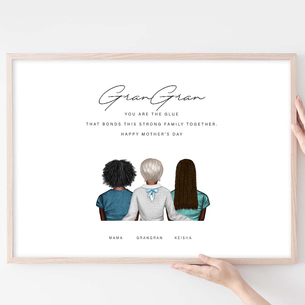 Personalised print for Grandma on Mother's Day