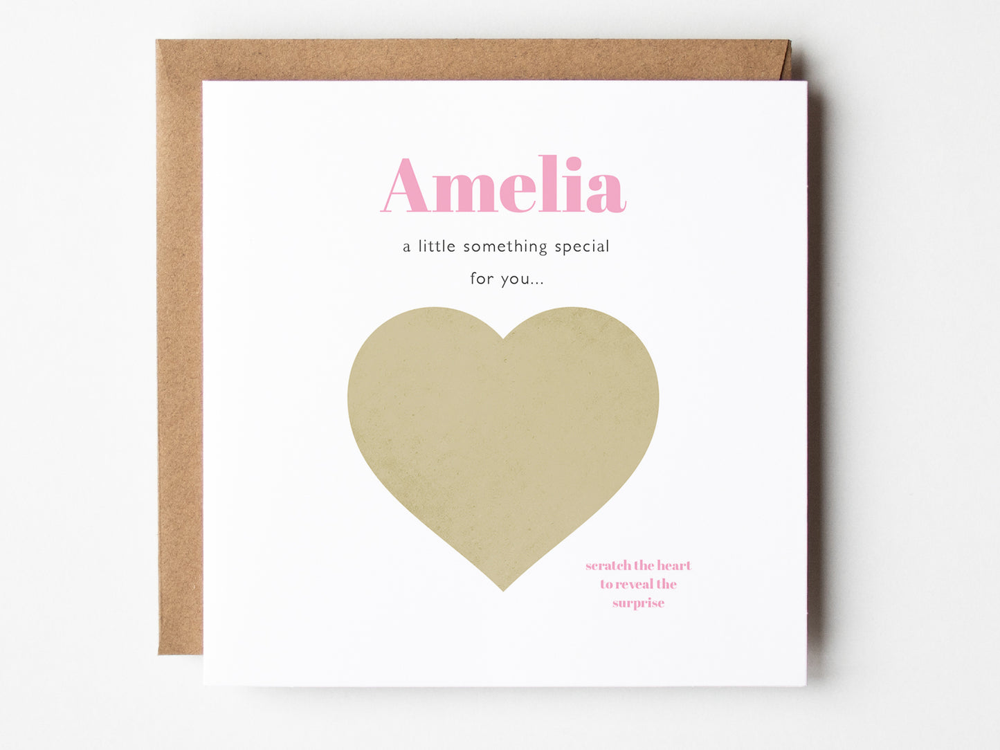 Friend Surprise Scratch and Reveal Card
