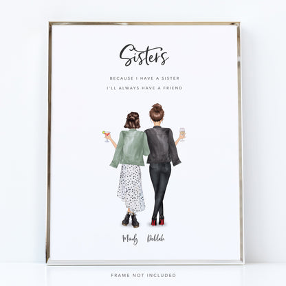 Sister Friends Print