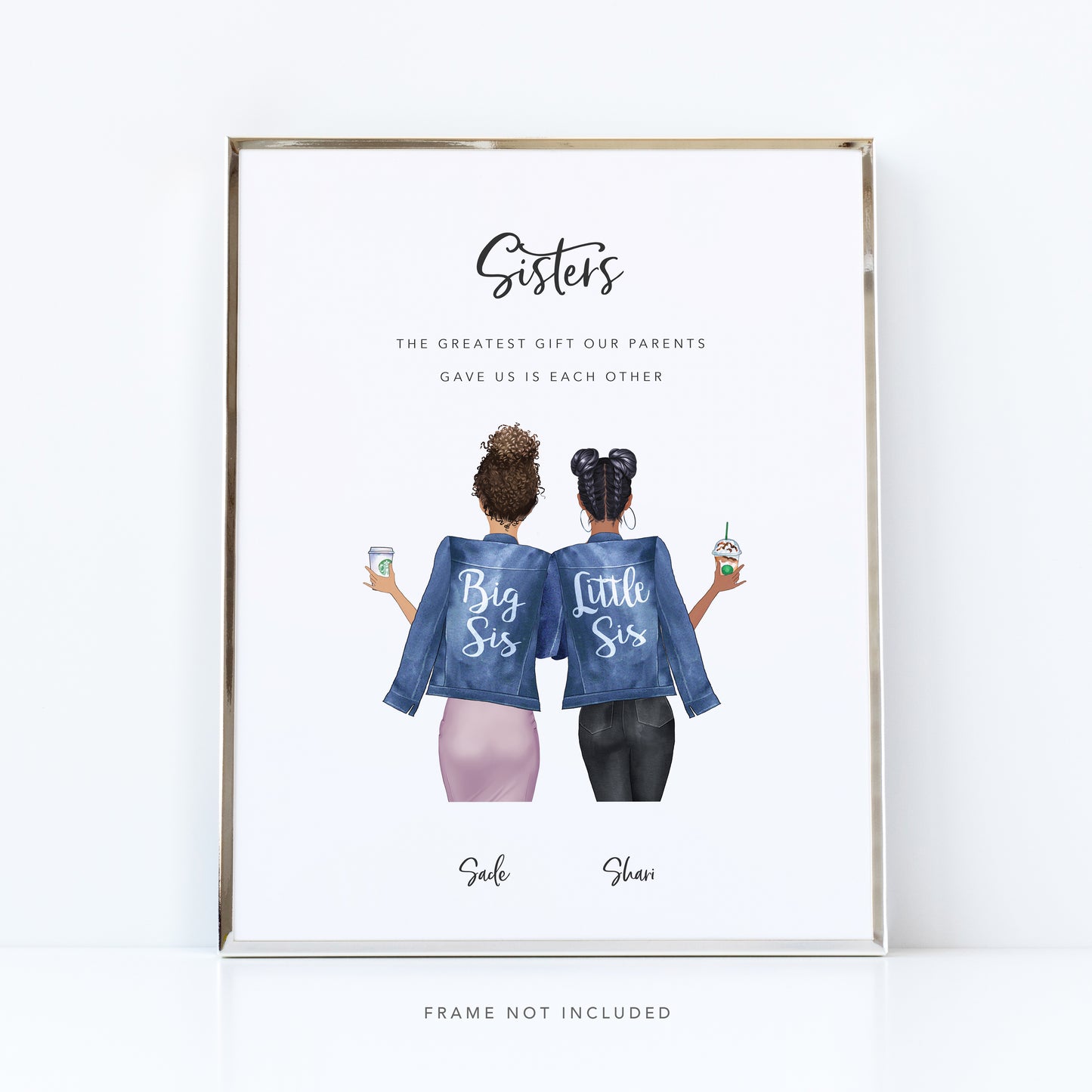 Personalised Sister Friends Print