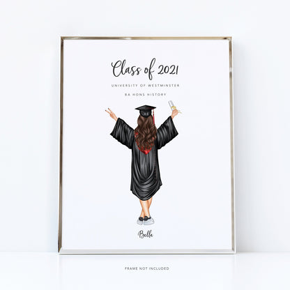 Beautiful graduation celebration print