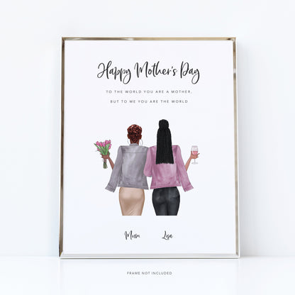 Mother daughter quotes | mother son quotes | birthday print