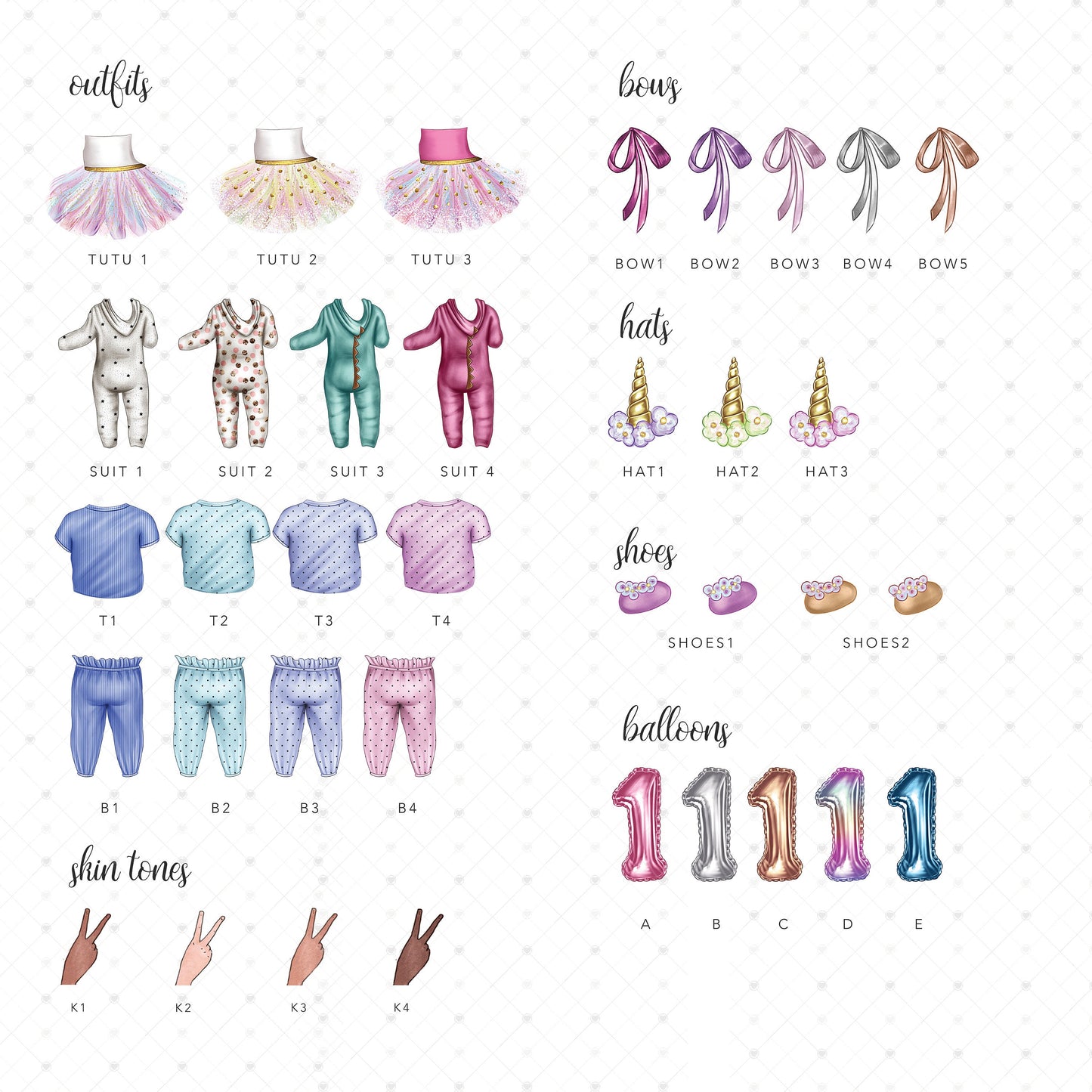 1st birthday wishes - clothing options