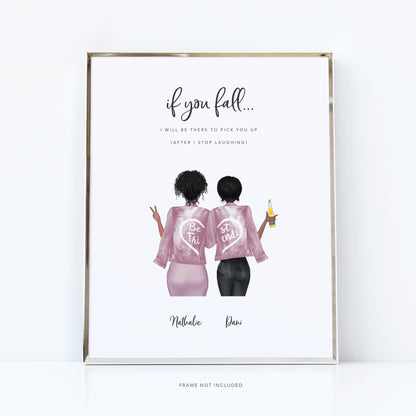 Siblings childhood memories print | Big sister gift