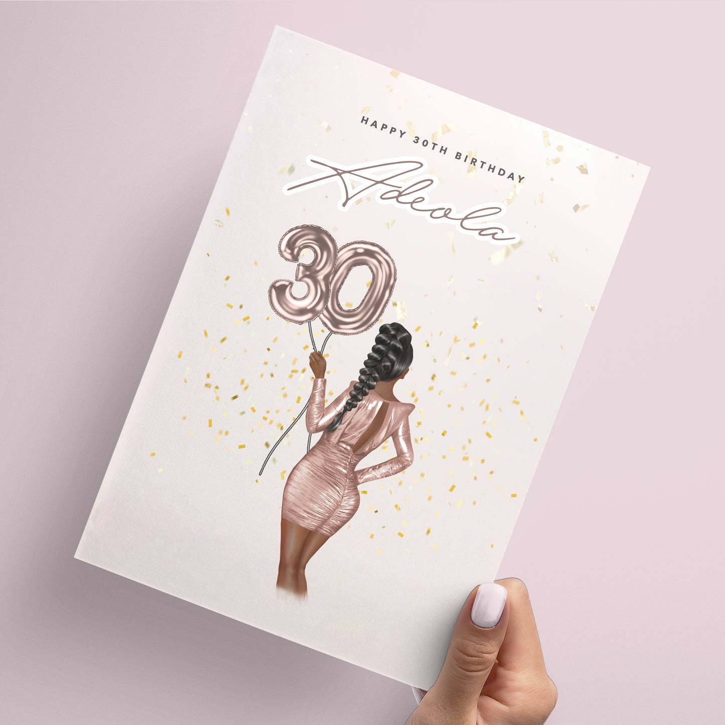 Happy 25th birthday personalised card