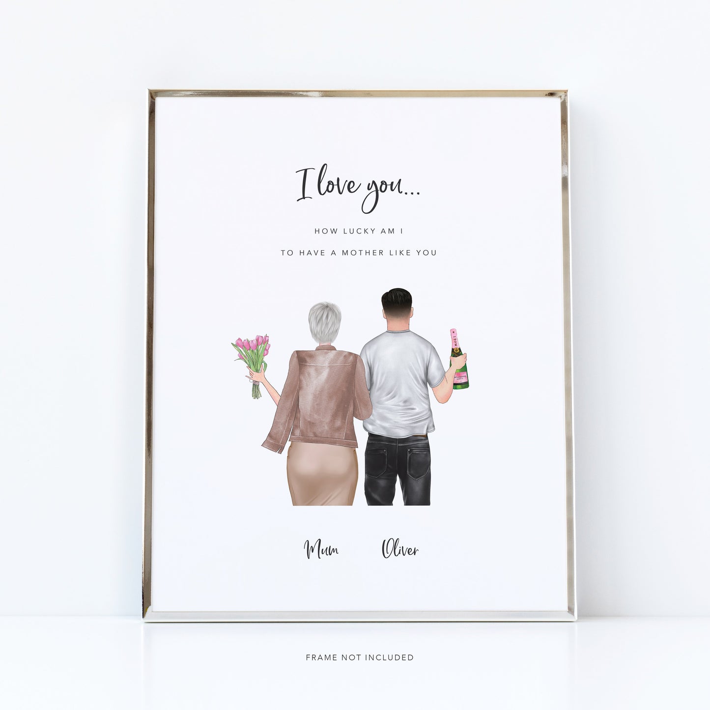 Personalised gift for mum | Happy birthday art for mothers