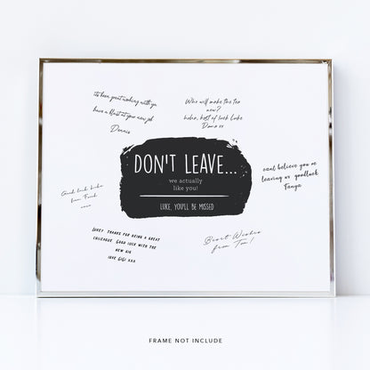 Add digital messages - Leaving gift