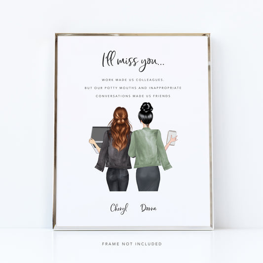 Custom Friends Print Best Friends Gifts Gifts for Friends 